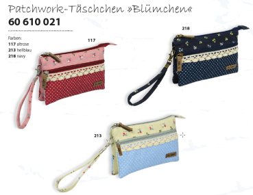 Patchwork-Tasche Blümchen
